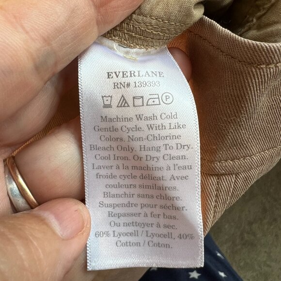 Everlane The Way-High Drape Trouser Pant Size 6 Short Wide Leg - Picture 8 of 9